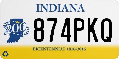 IN license plate 874PKQ