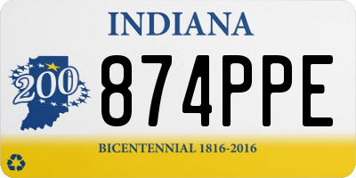 IN license plate 874PPE