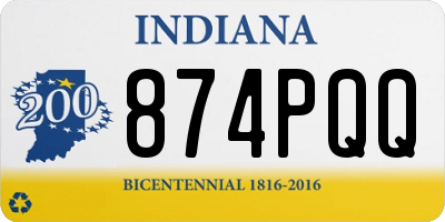 IN license plate 874PQQ