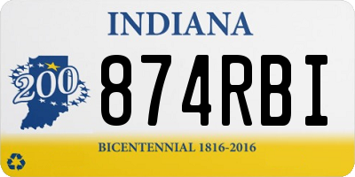 IN license plate 874RBI