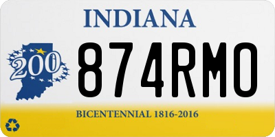 IN license plate 874RMO