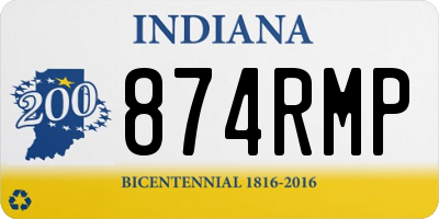 IN license plate 874RMP