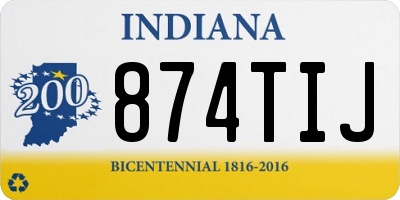 IN license plate 874TIJ