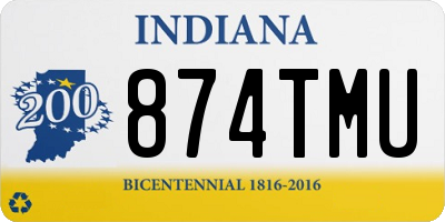 IN license plate 874TMU