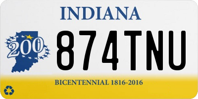IN license plate 874TNU