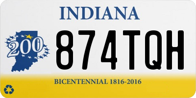 IN license plate 874TQH