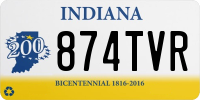IN license plate 874TVR