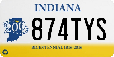 IN license plate 874TYS