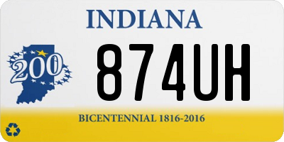 IN license plate 874UH