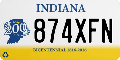 IN license plate 874XFN