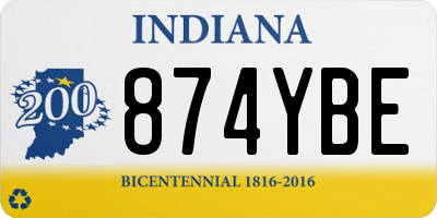 IN license plate 874YBE