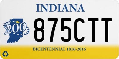 IN license plate 875CTT