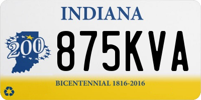 IN license plate 875KVA