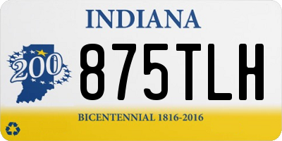 IN license plate 875TLH