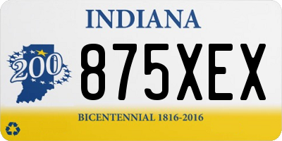 IN license plate 875XEX