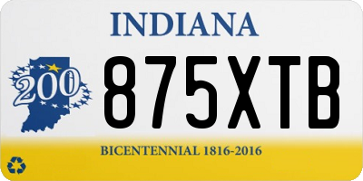 IN license plate 875XTB