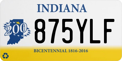 IN license plate 875YLF
