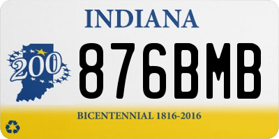 IN license plate 876BMB