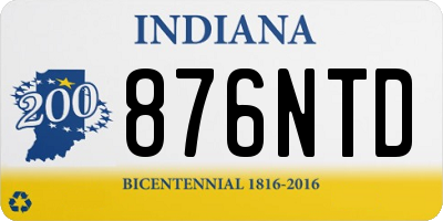 IN license plate 876NTD