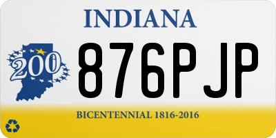 IN license plate 876PJP