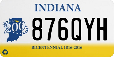 IN license plate 876QYH