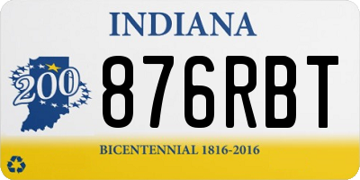 IN license plate 876RBT