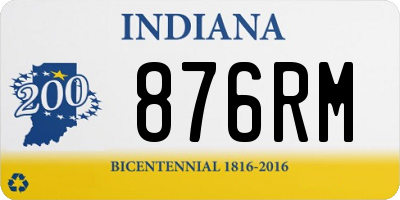 IN license plate 876RM