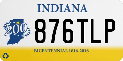 IN license plate 876TLP