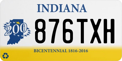 IN license plate 876TXH