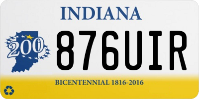 IN license plate 876UIR