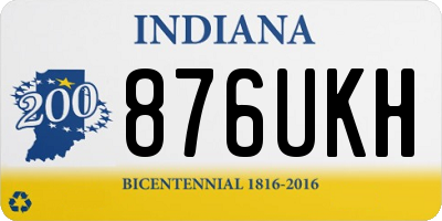 IN license plate 876UKH