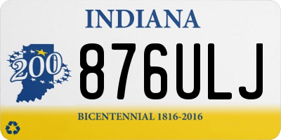 IN license plate 876ULJ