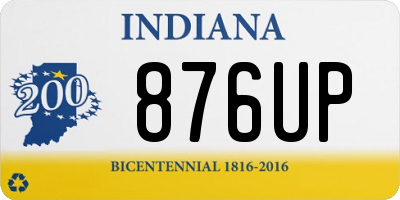 IN license plate 876UP