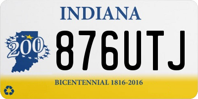 IN license plate 876UTJ