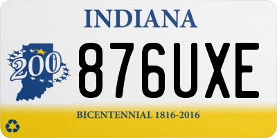 IN license plate 876UXE