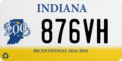 IN license plate 876VH