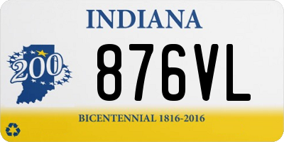 IN license plate 876VL