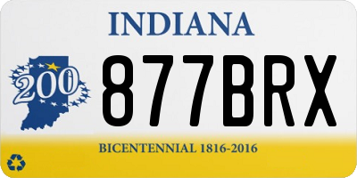 IN license plate 877BRX