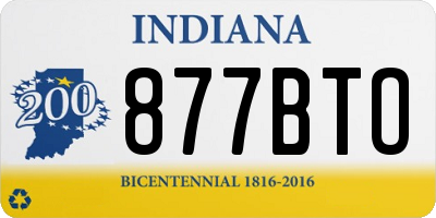 IN license plate 877BTO