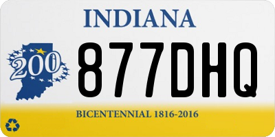 IN license plate 877DHQ