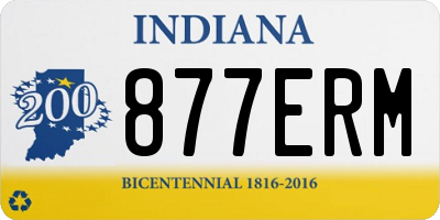 IN license plate 877ERM
