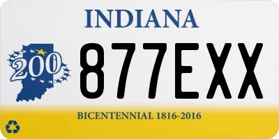 IN license plate 877EXX