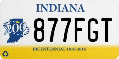 IN license plate 877FGT