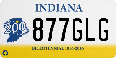 IN license plate 877GLG
