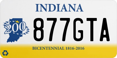 IN license plate 877GTA