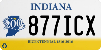 IN license plate 877ICX
