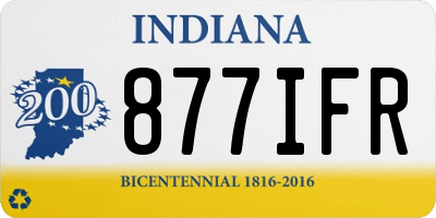 IN license plate 877IFR