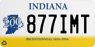 IN license plate 877IMT