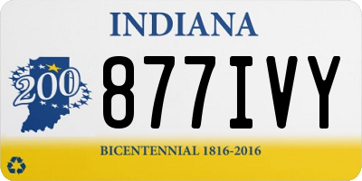 IN license plate 877IVY