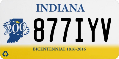 IN license plate 877IYV